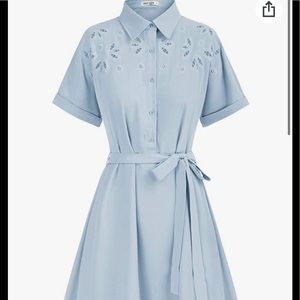 NWT grace Karin dress size large blue